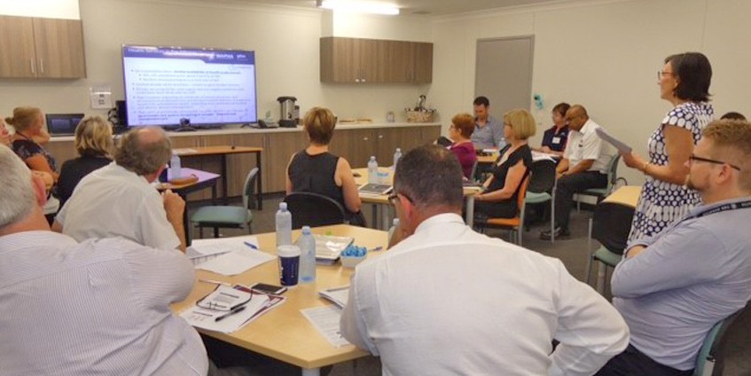 Forum participants in action