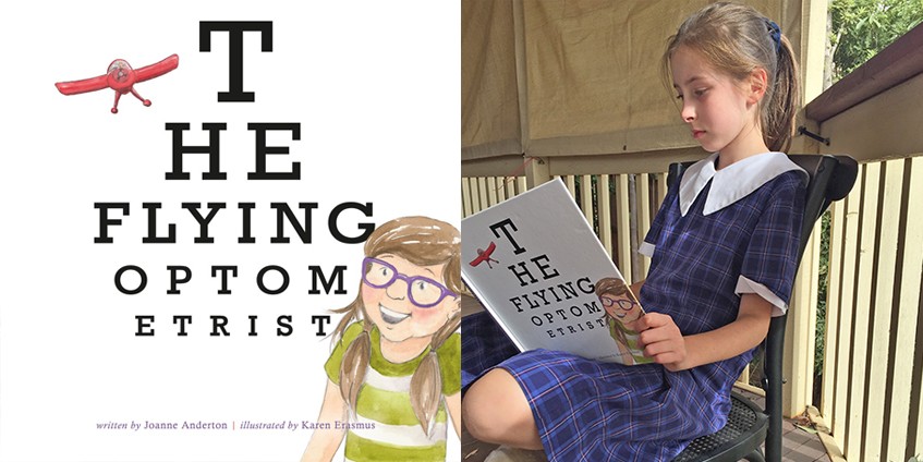 The Flying Optometrist cover and Louise Hill