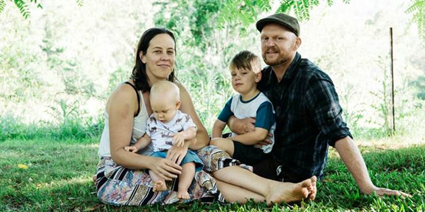 Jodie Harris and family