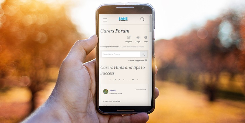 SANE forum on mobile phone