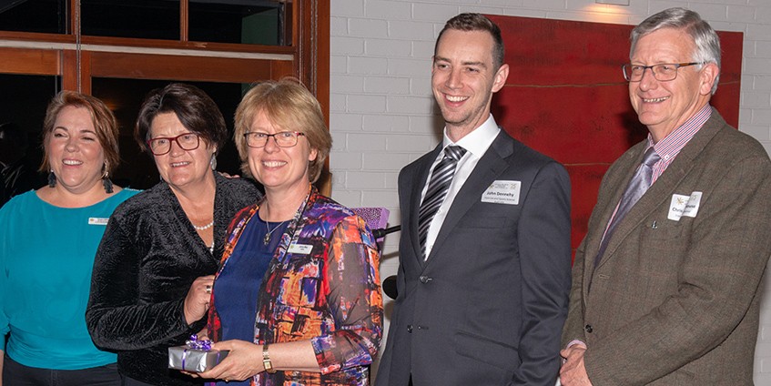(L to R) Alliance Chair, Tanya Lehmann, Geri Malone, Jenny May, John Dennehy and Chris Moorhouse.