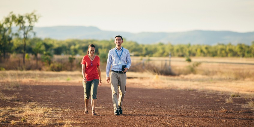 Health professionals at a James Cook University rural training location