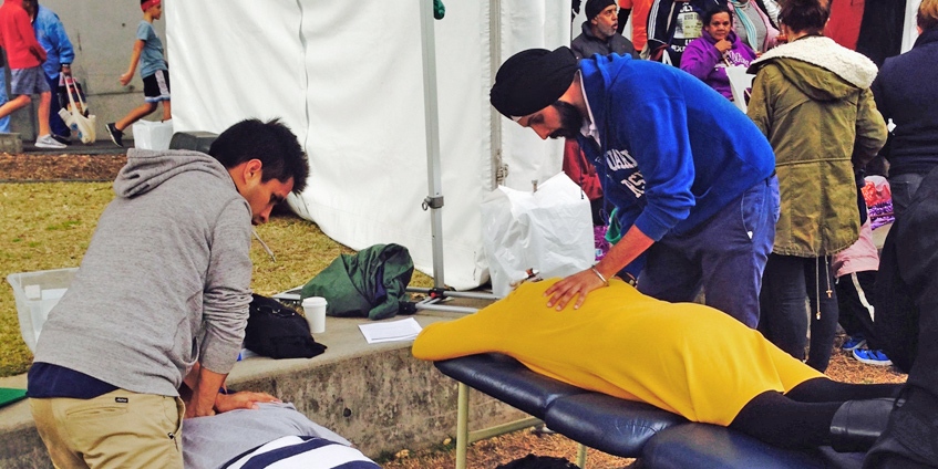 Macquarie students helping the community at NAIDOC Redfern 2015