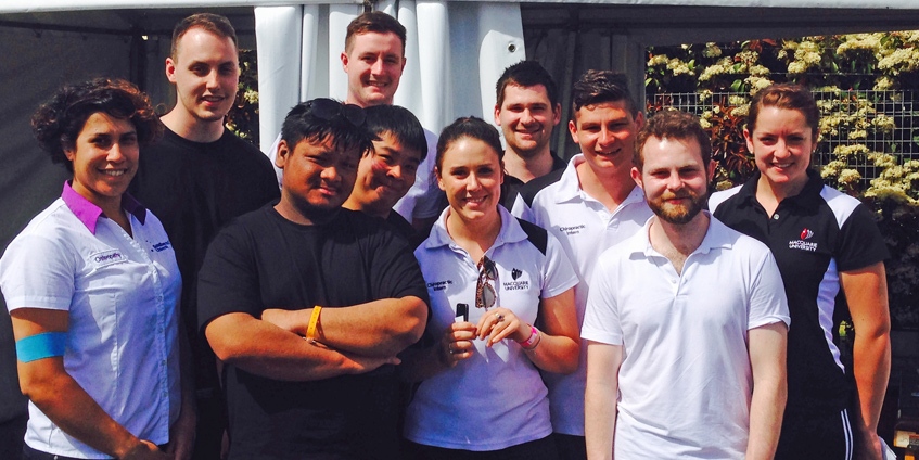 Chiropractic and osteopathic students from RMIT, Macquarie University and Southern Cross University in Dubbo NSW