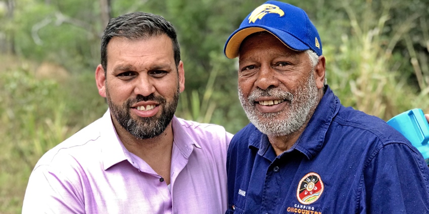 Derek Chong and Ernie Dingo