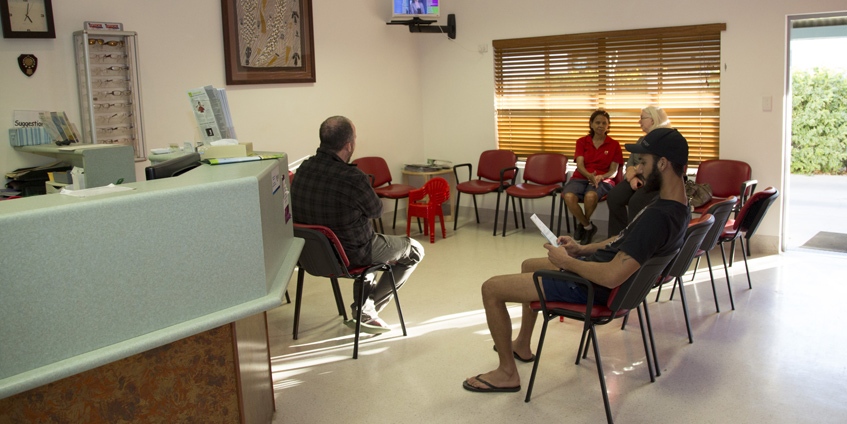 People in waiting room