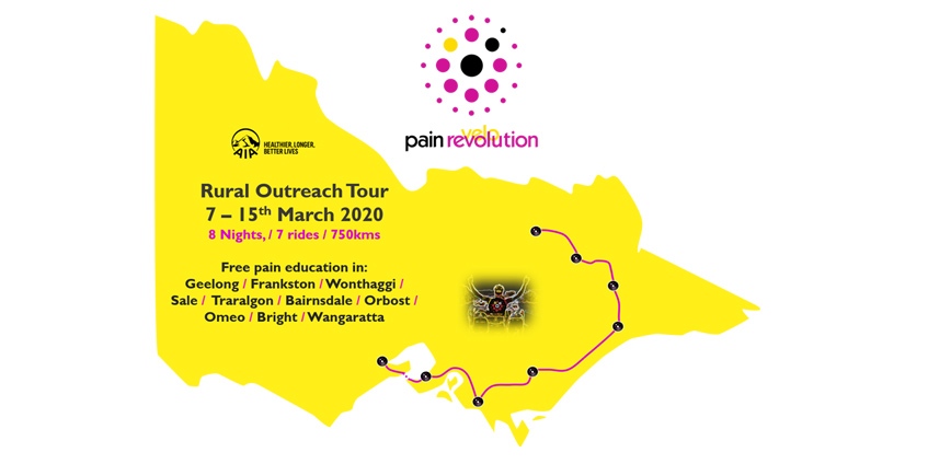 Locations and dates for the Pain Revolution tour. Image: Pain Revolution