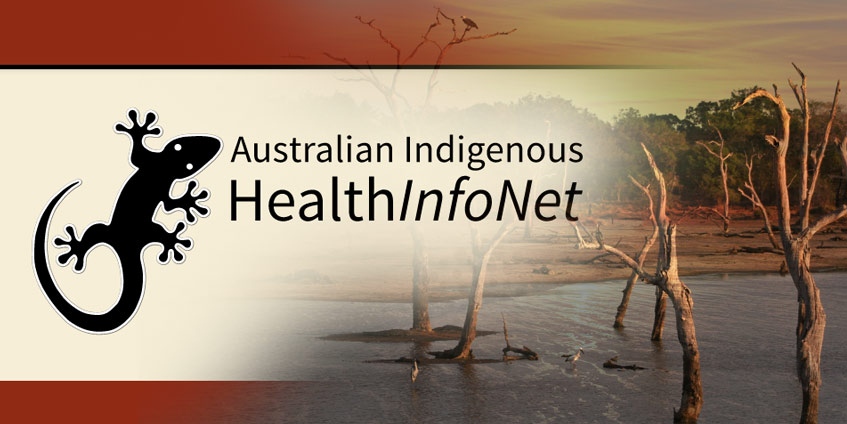 Health Info Network logo and dead trees