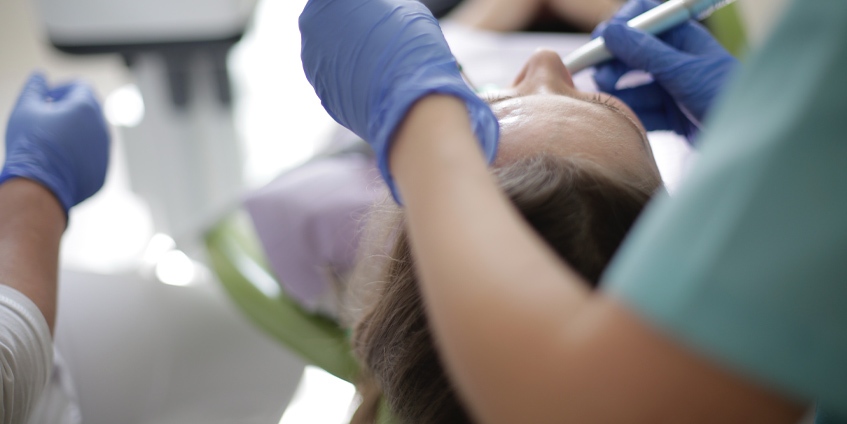 dentist with patient