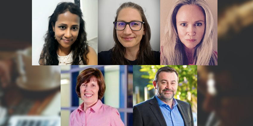 The RIPES research team: Dr Priya Martin, Ms Nicky Graham, Ms Martelle Ford, A/Prof Anne Hill and A/Prof Geoff Argus.