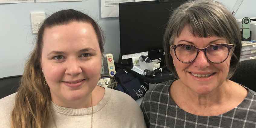 Dr Denise Powell and practice manager Katrina Pye.