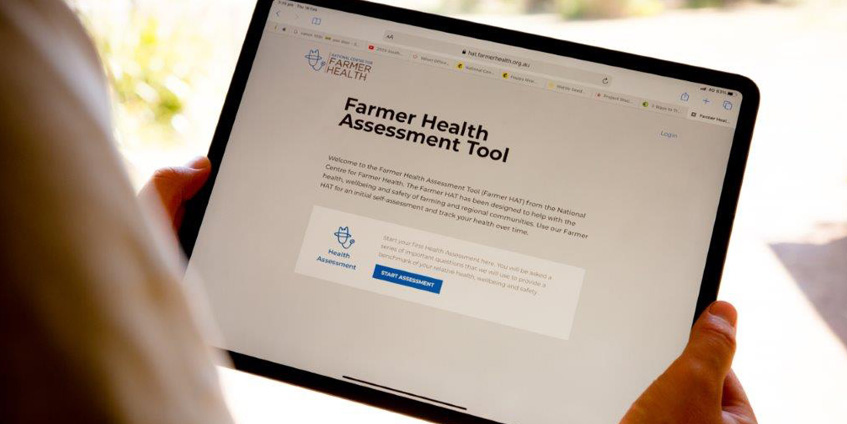 Ipad with tool on screen