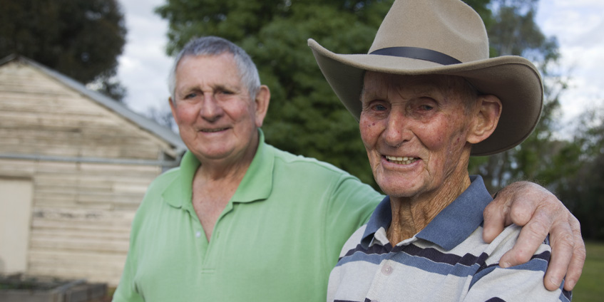 Two older men