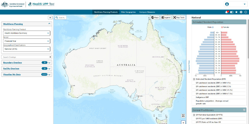 A screenshot of the HeaDS UPP tool