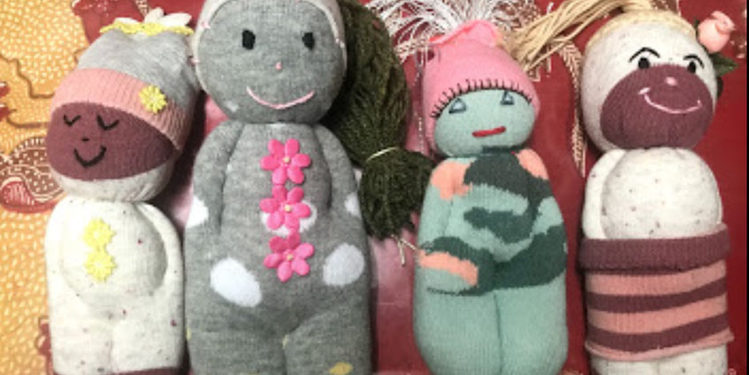 Sock Dollies – made from those socks that seem to be single all the time! 