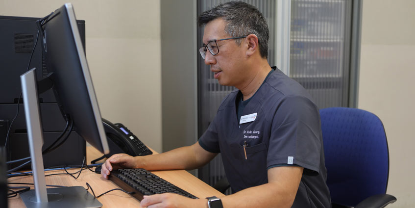 Associate Professor Alvin Chong, Specialist Dermatologist and Director of Education at the Skin Health Institute.