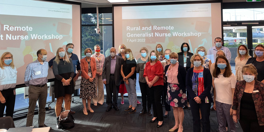 Key stakeholders gathered from across Queensland to attend the Rural and Remote Generalist Nurse Workshop in April 2022.