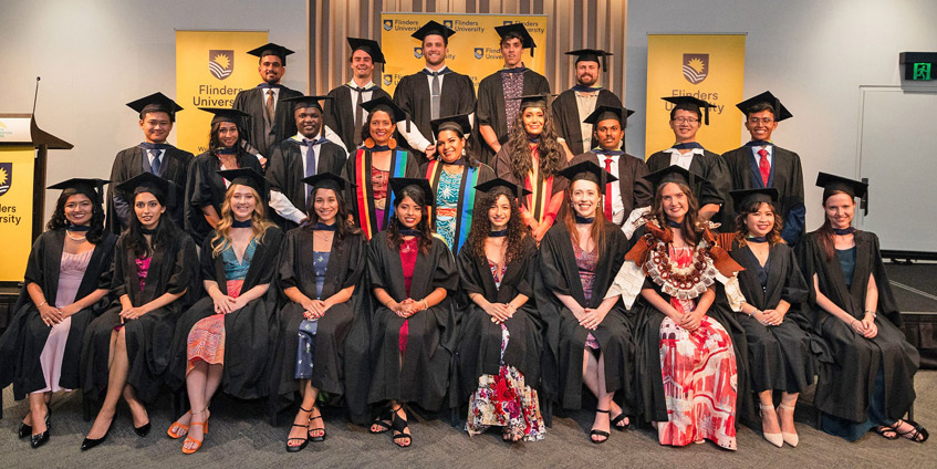 University student group photo. Northern Territory Medical Program graduating class of 2022.