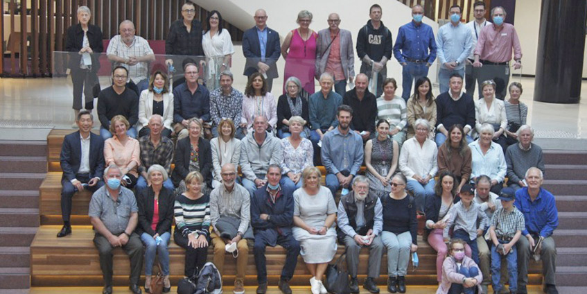 Participants at a recent forum held at Peter MacCallum Cancer Centre for regional cancer patients and their carers.