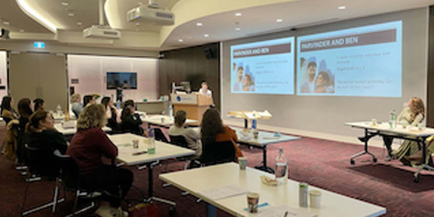 OGB Trainee Workshop 2022 pilot program: panel case discussion being led by OGB specialist Dr Lachie Brennan.