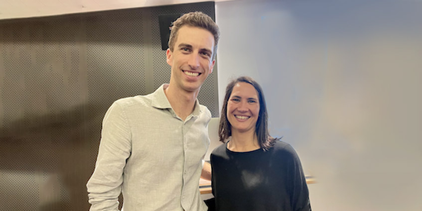 Dr Lachlan Brennan and Dr Madeleine Ward.