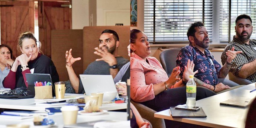 First Nations Philanthropic Funders Working Group - People seated at table discussing