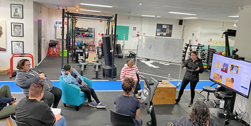 Medical Yarn Up participants at Waminda