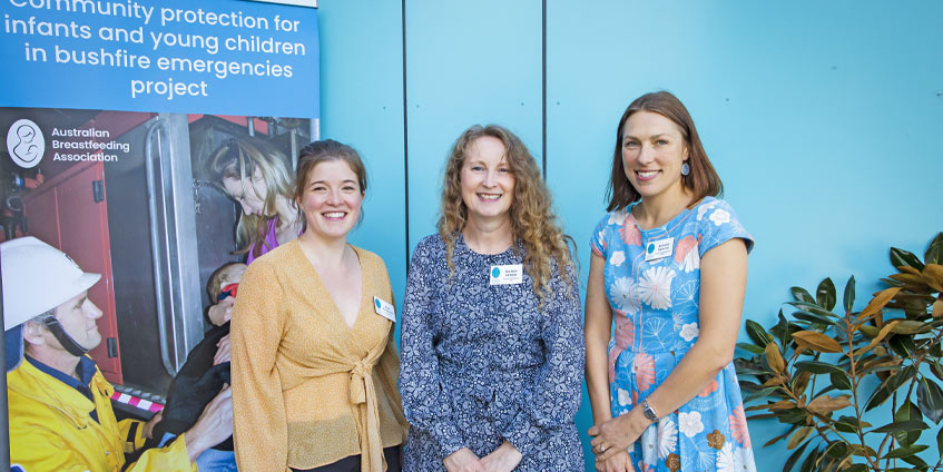 ABA bushfire project team: Kate Turtiainen, Karleen Gribble and Michelle Hamrosi