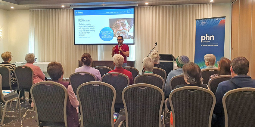 Vitor Rocha presenting to conference delegates
