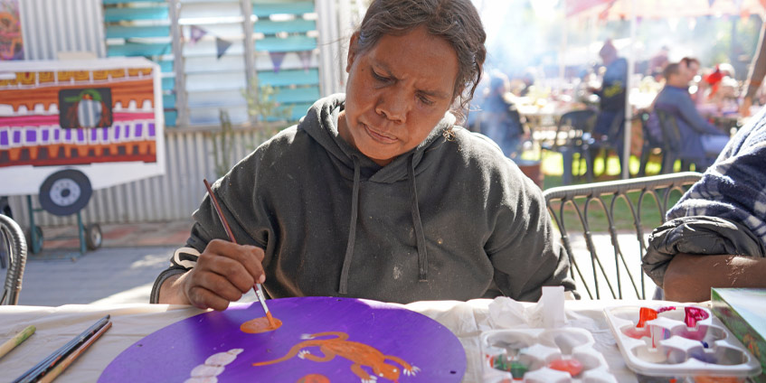 Craft day at Purple House