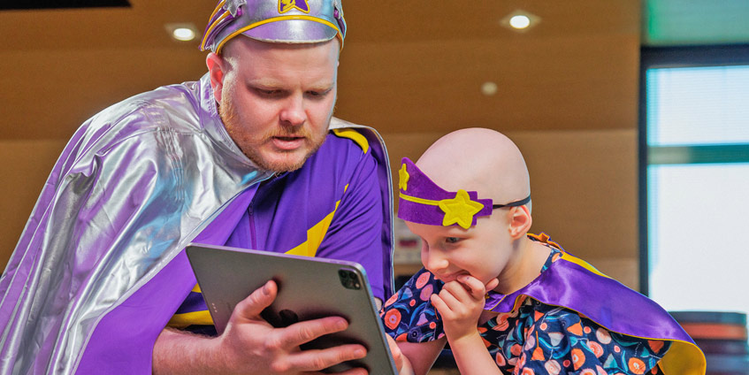 Captain Starlight with young boy