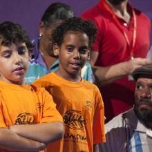 The exuberance and songs of the Murray Street Choir was a big hit!