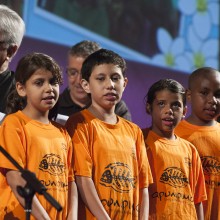 The exuberance and songs of the Murray Street Choir was a big hit!