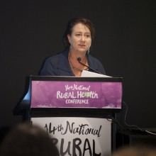 Cairns theatre director Avril Duck spoke on using theatre as a community development tool.