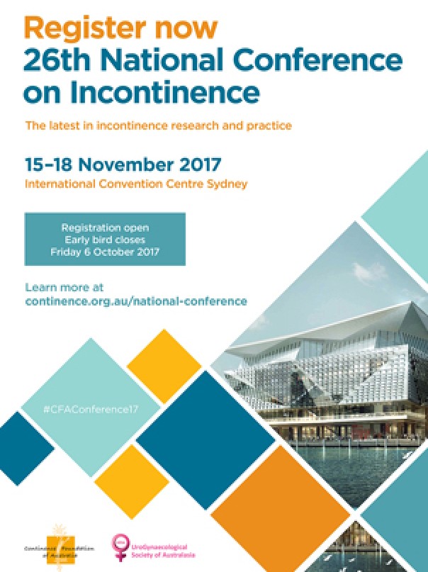 Register now 20th National Conference on Incontinence
