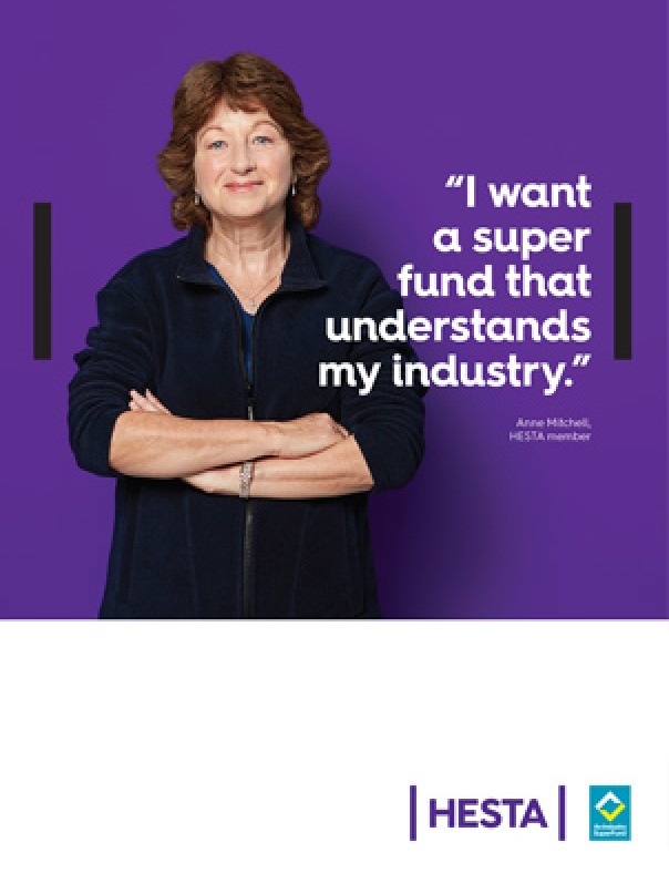 I want a super fund that understands my future. HESTA