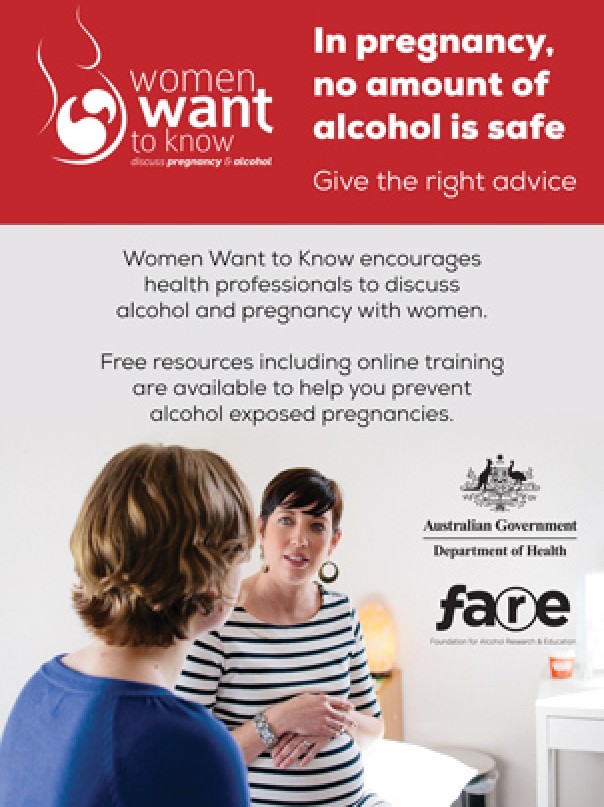 Ad - In pregnancy, no amount of alcohol is safe - afare