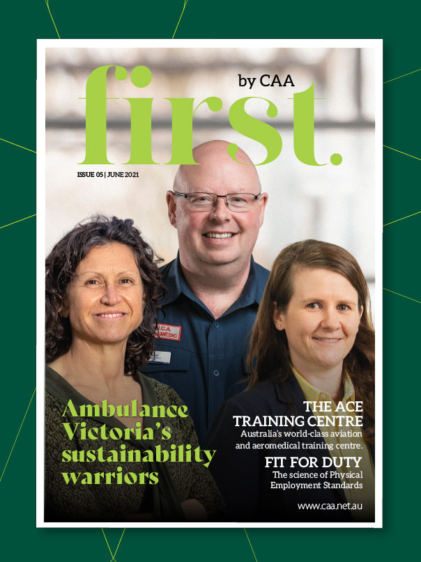 First by CAA magazine cover