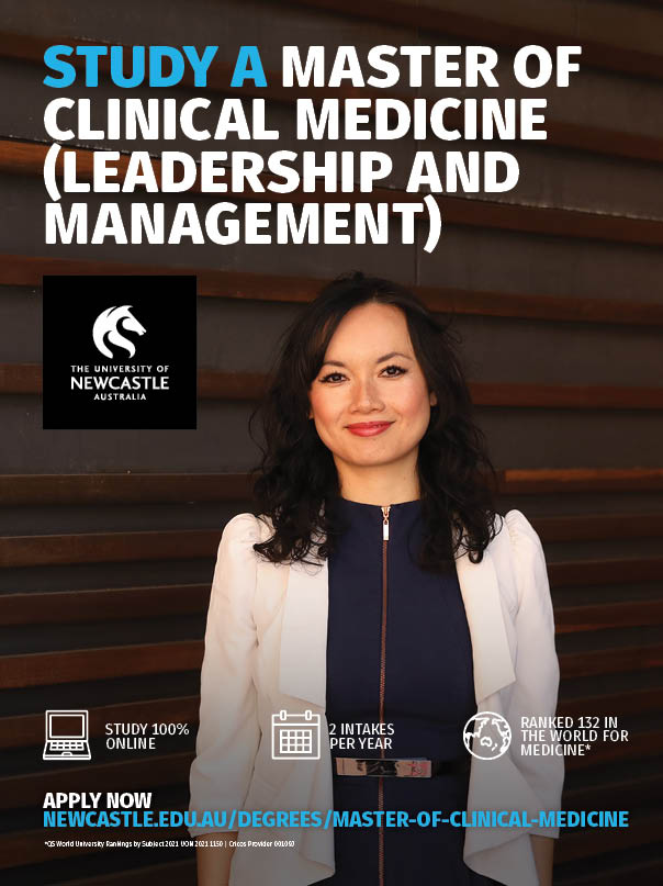 Study a master of clinical medicine (leadership and management) The university of Newcastle Australia Be prepared to take on senior leadership positions across a range of health environements with this part-time degree designed by leaders in the field. Now is the time Apply now newcastle.edu.au/degrees/master-of-clinical-medicine