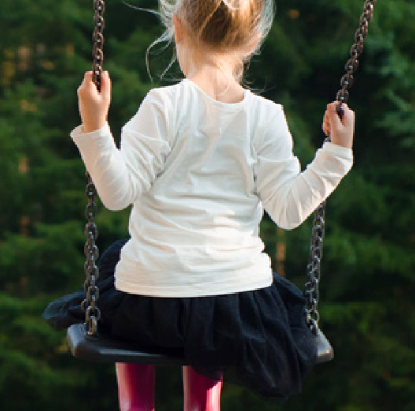 Girl on a swing