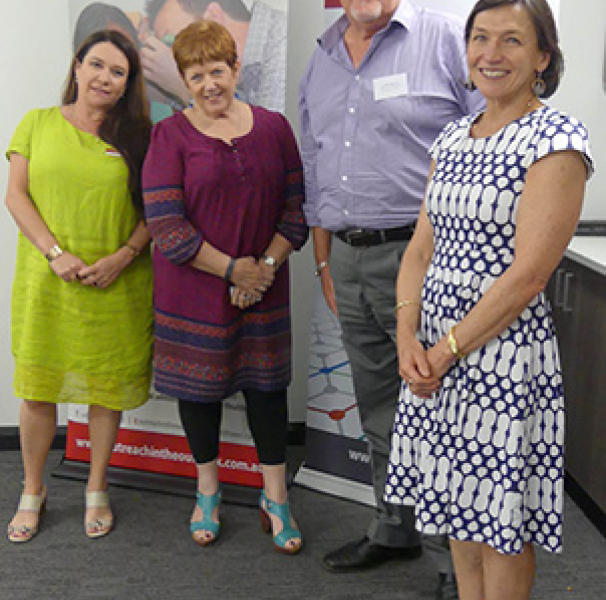 Forum convenors (L-R): Winny Henry, WAPHA Regional Manager; Linda Richardson, Country WA Primary Health Network General Manager; Chris Pickett, Rural Health West Northwest Regional Advisor; and Kristine Battye, workshop facilitator