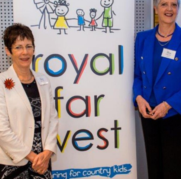 Mrs Hurley and Royal Far West CEO Lindsay Cane
