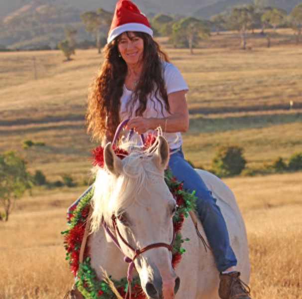 Janine Snowie and Jalal getting into the Christmas spirit
