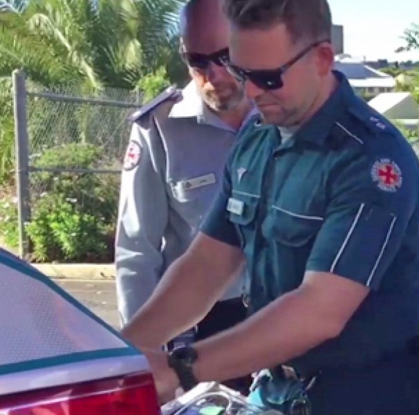 Ambulance service people screen capture from video