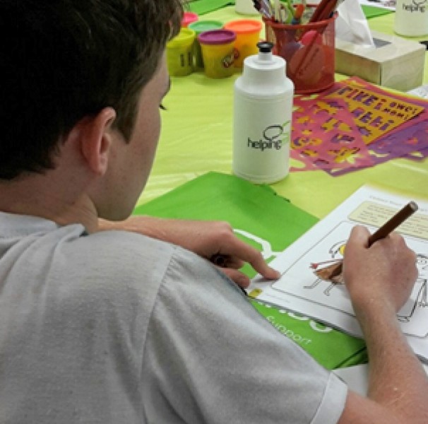 Boy drawing