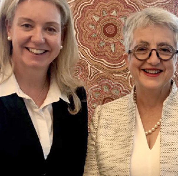 Minister for Rural Health Senator the Hon Bridget McKenzie, ACRRM President Ruth Stewart, and Minister for Health the Hon Greg Hunt