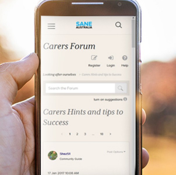 SANE forum on mobile phone