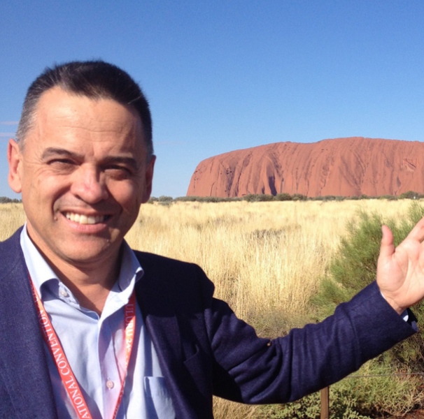 Chris Bourke at Uluru