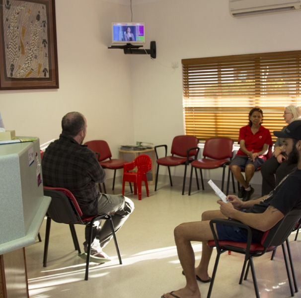 People in waiting room