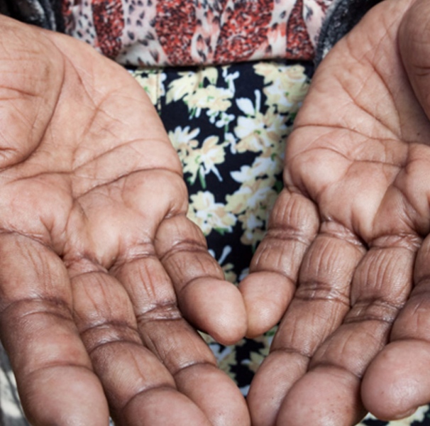 Womans palms. Photo: Ngaanyatjarra Pitjantjatjara Yankunytjatjara (NPY) Women’s Council